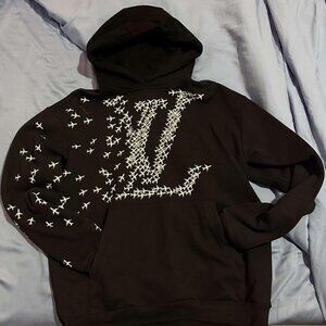 Louis Vuitton Black 2054 Planes Hoodie vintage limited edition